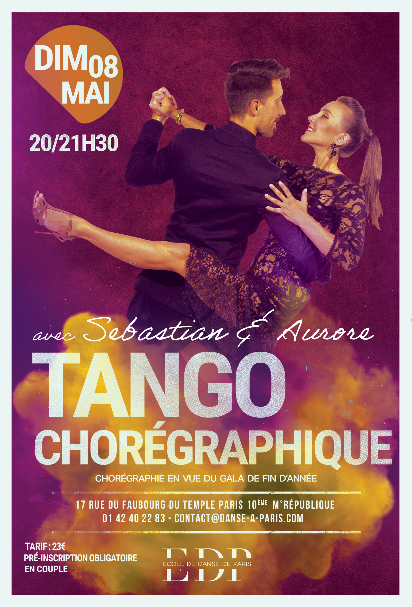 STAGE TANGO CHORÉGRAPHIQUE Danse à Paris