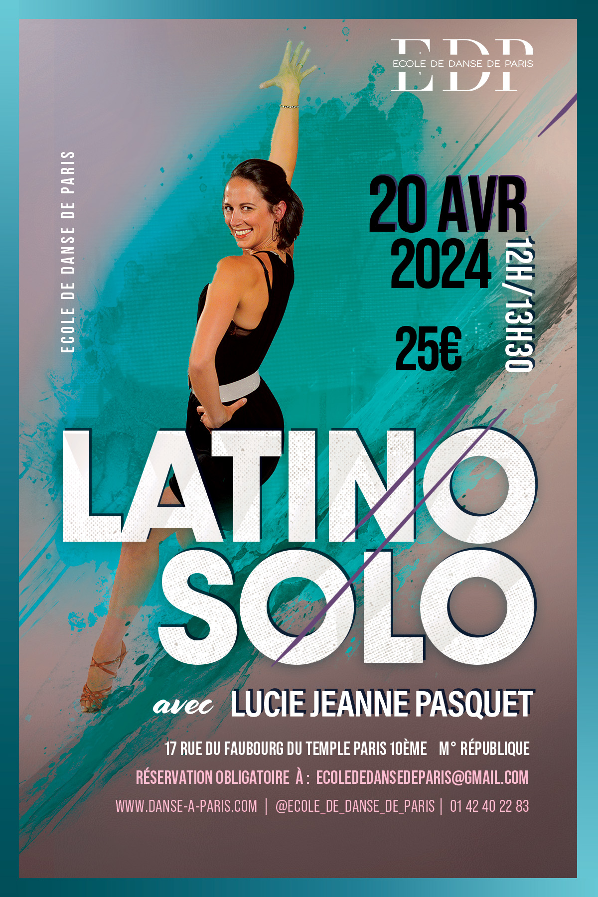 20/04 STAGE LATINO SOLO avec LUCIE
