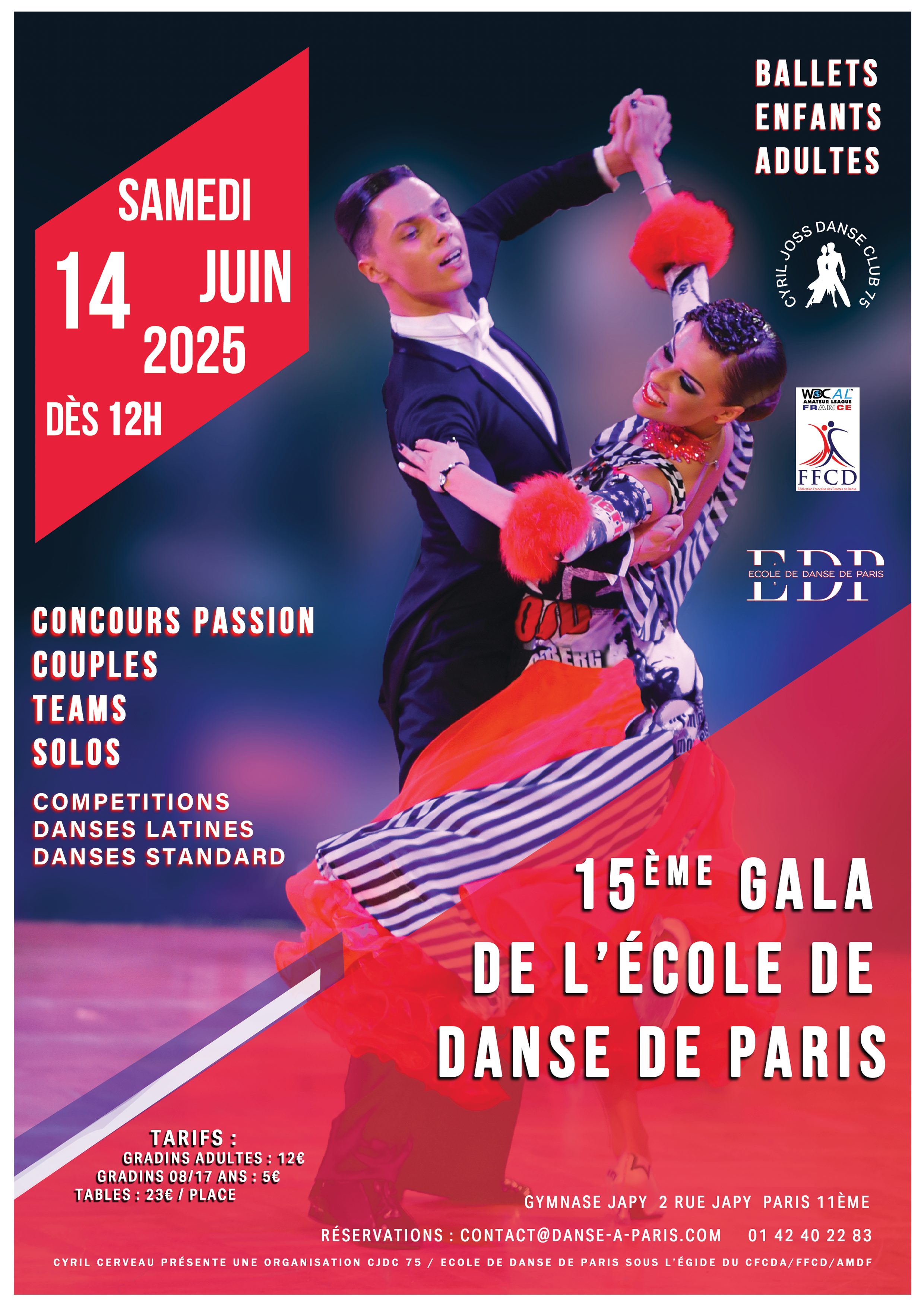 15ème GALA de l’ECOLE de DANSE de PARIS