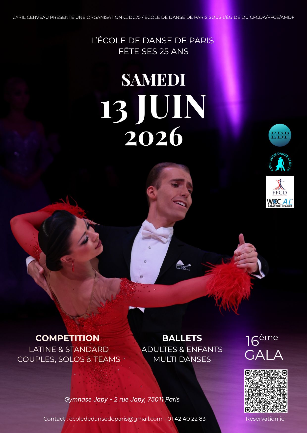 16ème GALA de l’ECOLE de DANSE de PARIS